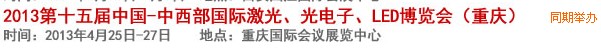 2013第十四屆中國-中西部激光、光電、LED國際博覽會